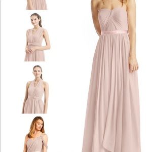 Azazie Stella convertible gown in dusty rose.